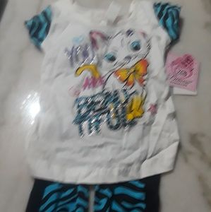 Beverly Hills Princess Toddler Girl 2 Pc Set New